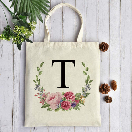 Personalized Tote Bag Floral