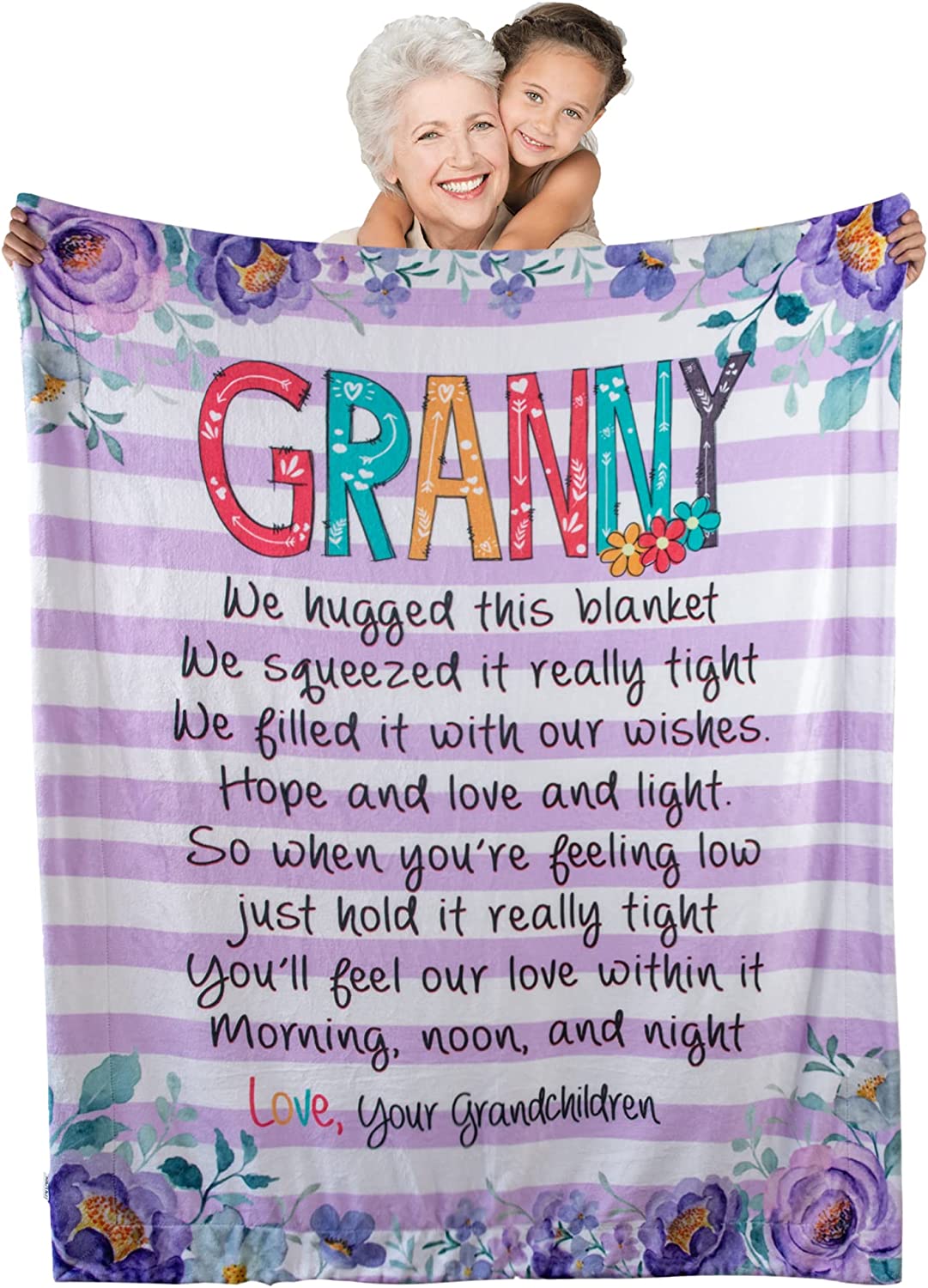 Personalized  Flora Mom/Nana/Auntie We Love You Blanket ｜110440