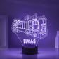 Personalized 7/16 Colors Changing Led Night Light Drilling Truck