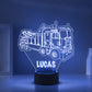 Personalized 7/16 Colors Changing Led Night Light Drilling Truck