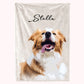 Personalized Pet Photo with Name Blanket for Pet Lover Gifts