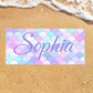 Mermaid Tail Personalized Kids Beach Towel