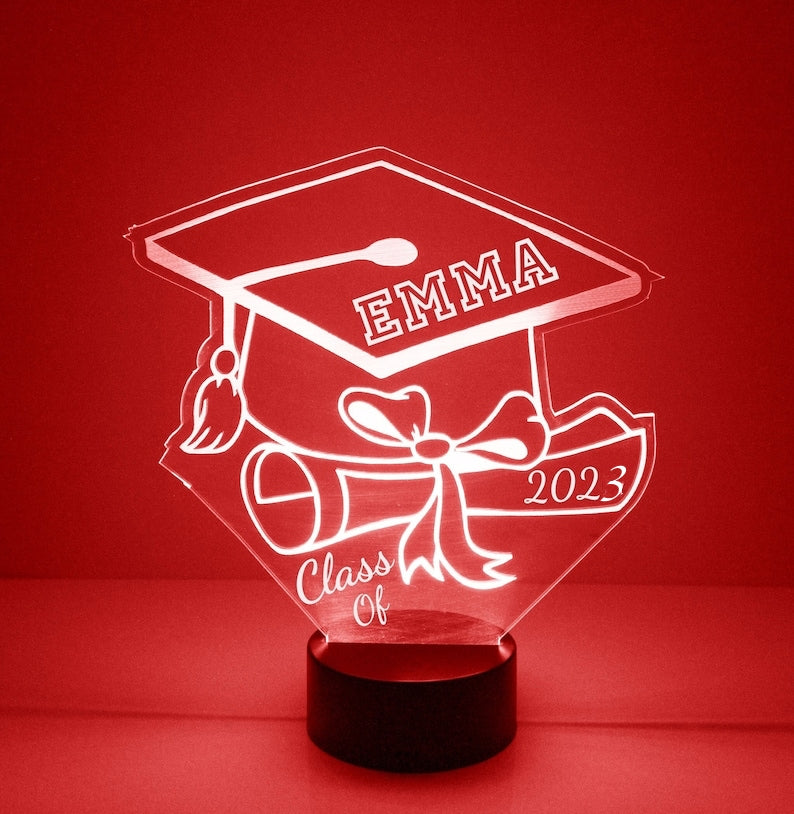 Personalized 7/16 Color Changing Graduation Night Light