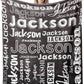 Personalized Name Fade Out Word Art Multi Colors Fleece Blanket