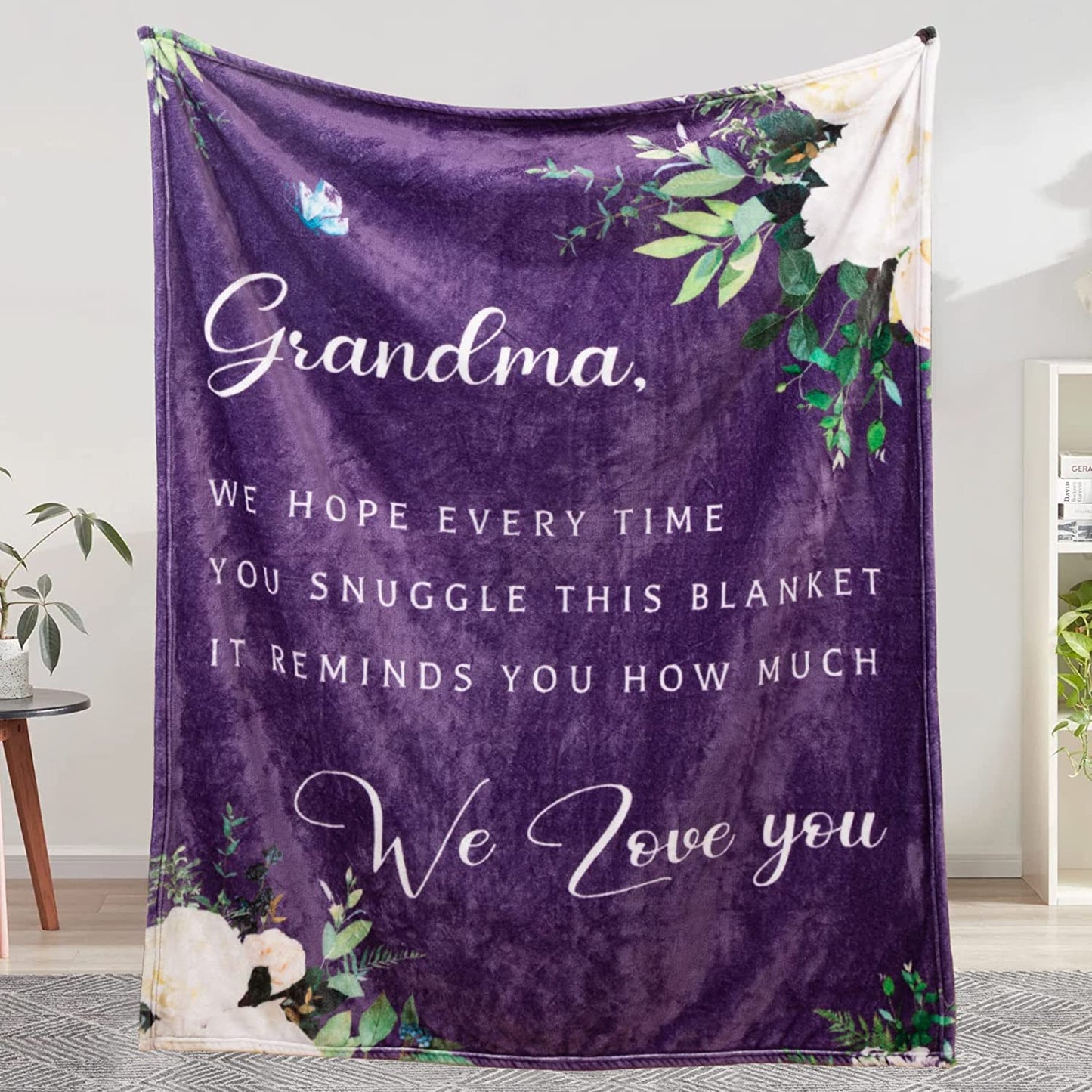 Personalized Mom/Nana/Auntie Blanket We Hope Every Time We Love You