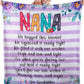 Personalized  Flora Mom/Nana/Auntie We Love You Blanket ｜110440