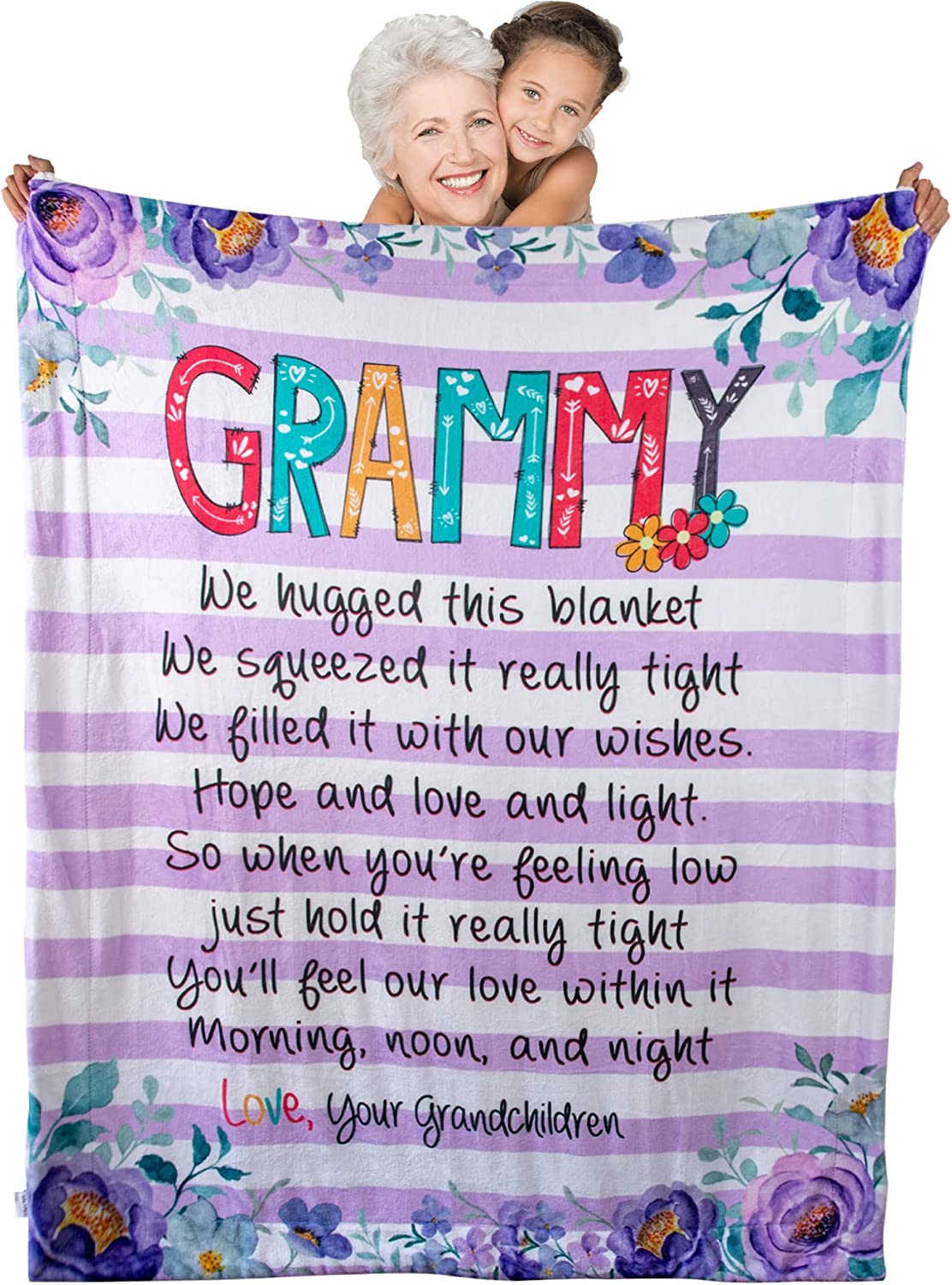 Personalized  Flora Mom/Nana/Auntie We Love You Blanket ｜110440
