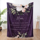 Personalized Mom/Nana/Auntie Blanket Flower How Much We Love You