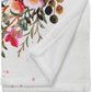 Personalized Minky Fleece Flower Baby Blanket Spot