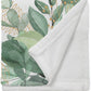 Personalized Minky Fleece Flower Baby Blanket Green Leaves