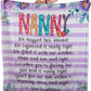Personalized  Flora Mom/Nana/Auntie We Love You Blanket ｜110440