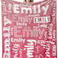 Personalized Name Fade Out Word Art Multi Colors Fleece Blanket