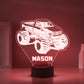 Personalized 7/16 Colors Changing Led Night Light Monster Trucks