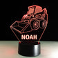 Personalized 7/16 Color Changing Skid-steer Loader 3D Illusion Led Lamp 22120601