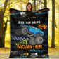 Custom Name Fleece Cartoon Blanket II03 - Truck