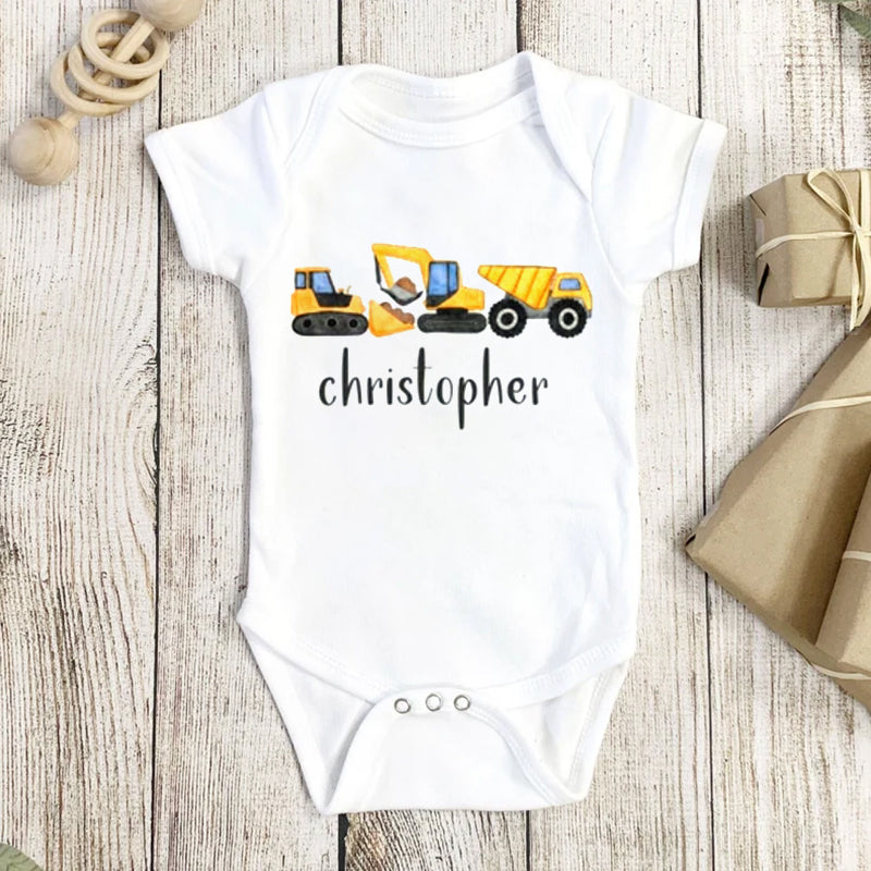 Personalized Baby Onesie Constructions