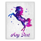 Custom Galaxy Unicorn With Name Blanket