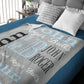 Personalized Name Word Art With Big Letters Baby Boy Fleece Blanket