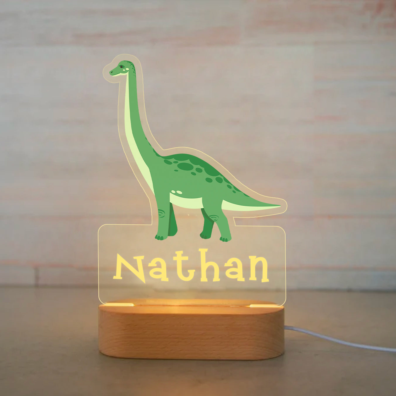 Personalized Light LED Bedroom Night Light Boys Girls Dinosaur Mood Lighting  I023