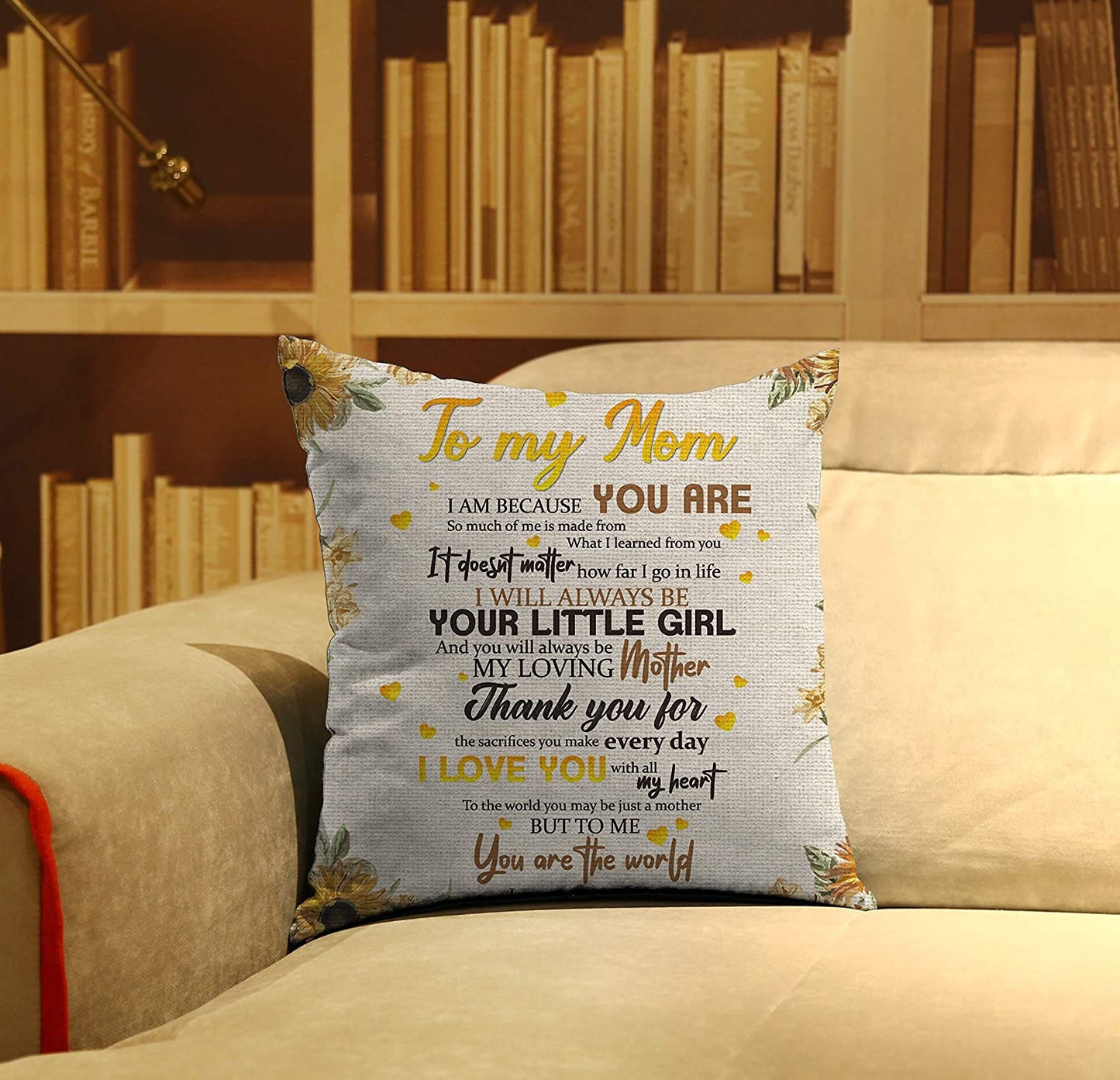 Personalized Pillow Letter To My Mom