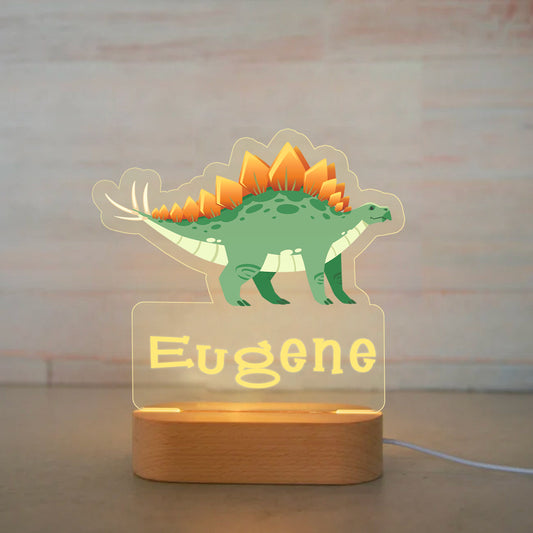 Personalized Light LED Bedroom Night Light Boys Girls Dinosaur Mood Lighting I025