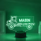 Personalized 7/16 Colors Changing Led Night Light Truck