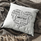 Personalized Mom Grandma Nana Word Art Name Pillow