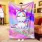 Personalized Magical Unicorn Fleece Blanket 13