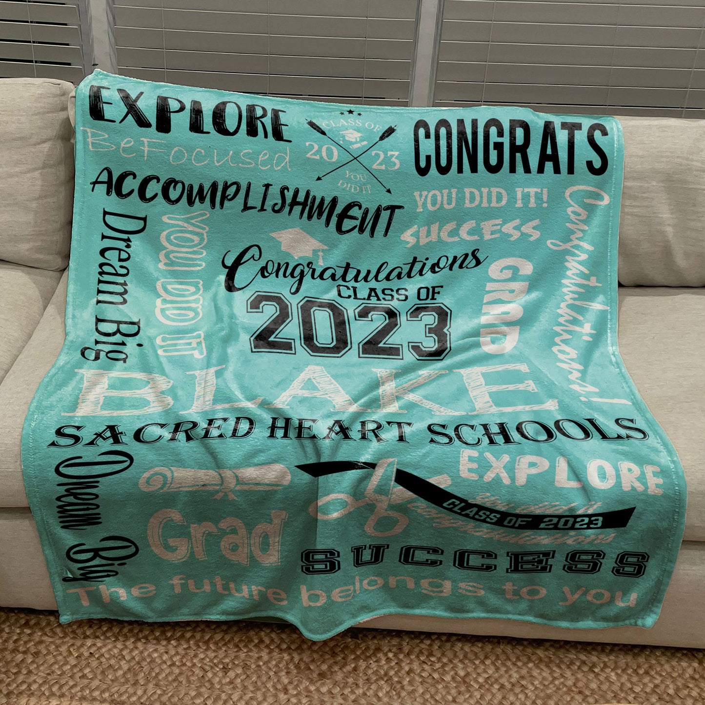 Personalized Graduation Blanket The Future Belong To You