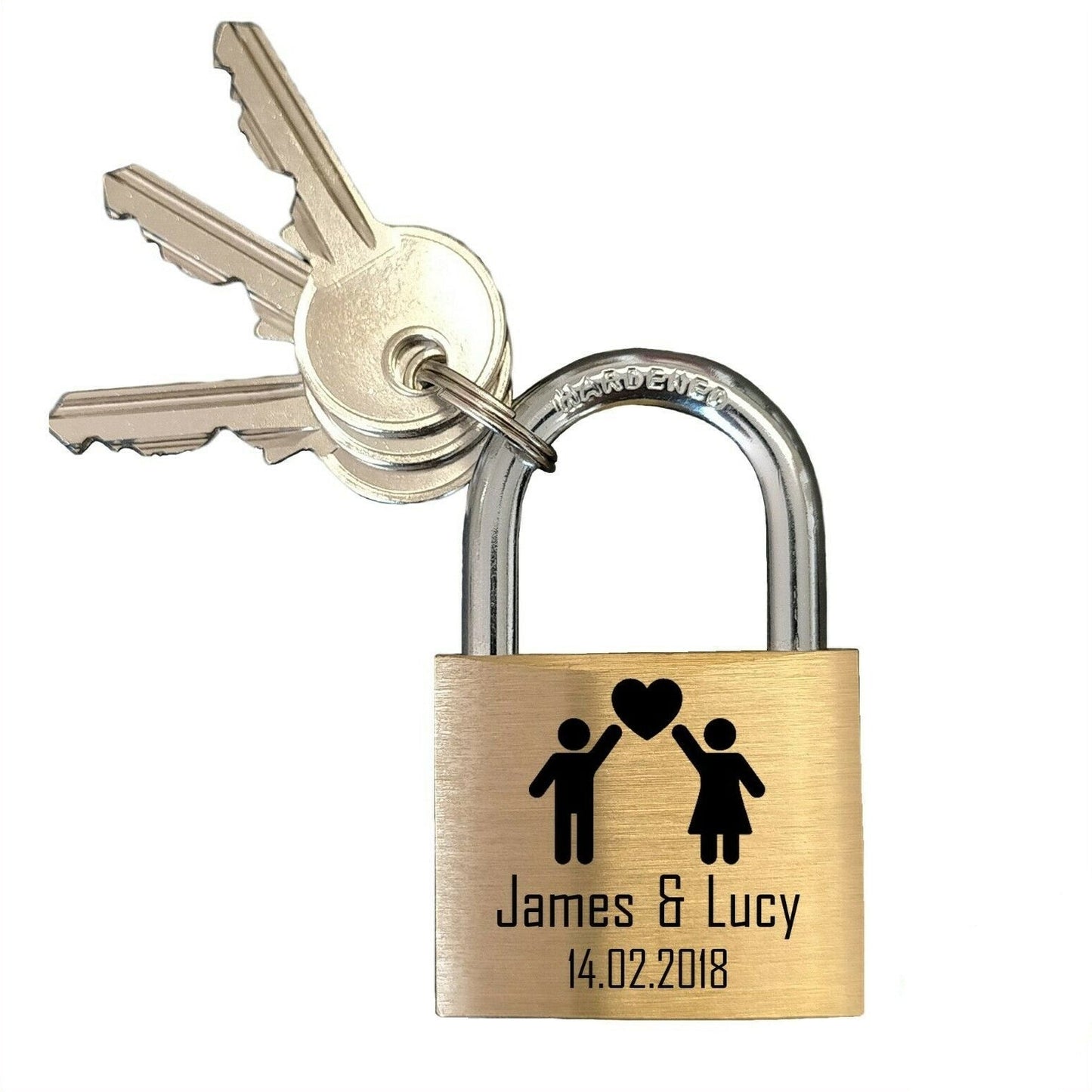 Personalised Engraved Padlock Present Love Lock