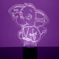 Personalized Elephant Night Lights with Name 7/16 Colors Changing LED Lamp Boys Girls Bedroom NL3020