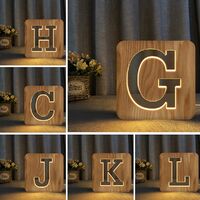 Wood Alphabet Light