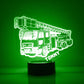 Personalized Truck Night Lights with Name 7/16 Color Changing LED Lamp III06