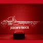 Personalized Truck Night Lights with Name 7/16 Color Changing LED Lamp III09