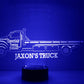 Personalized Truck Night Lights with Name 7/16 Color Changing LED Lamp III09