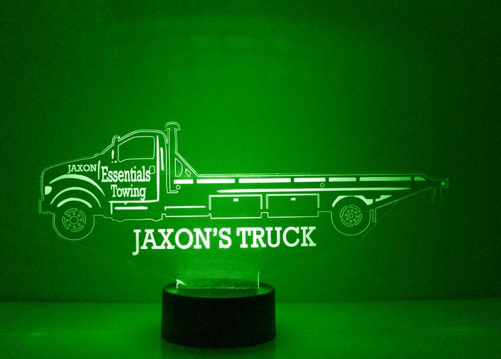 Personalized Truck Night Lights with Name 7/16 Color Changing LED Lamp III09