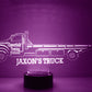 Personalized Truck Night Lights with Name 7/16 Color Changing LED Lamp III09