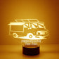 Personalized Truck Night Lights with Name 7/16 Color Changing LED Lamp III05