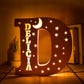 Personalized Wooden  Letter with Name LED Night Light