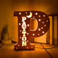 Personalized Wooden  Letter with Name LED Night Light