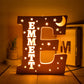 Personalized Wooden  Letter with Name LED Night Light