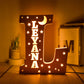 Personalized Wooden  Letter with Name LED Night Light