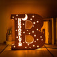 Personalized Wooden  Letter with Name LED Night Light