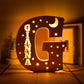 Personalized Wooden  Letter with Name LED Night Light