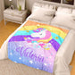 Personalized Magical Unicorn Fleece Blanket 11