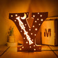 Personalized Wooden  Letter with Name LED Night Light
