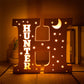 Personalized Wooden  Letter with Name LED Night Light
