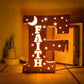 Personalized Wooden  Letter with Name LED Night Light