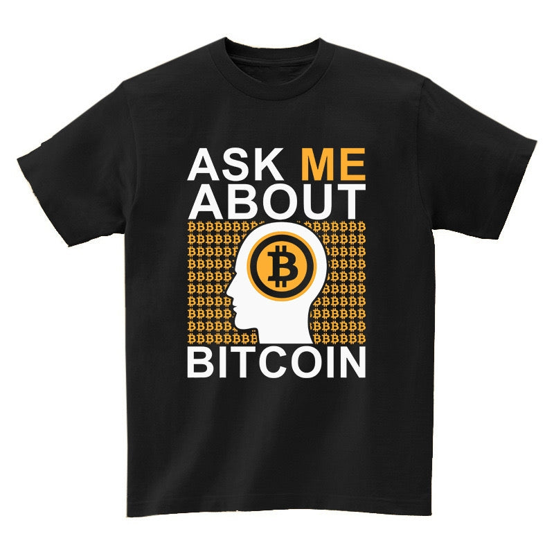 Bitcoin Oversize Shirt T-shirt “Ask Me About Bitcoin"