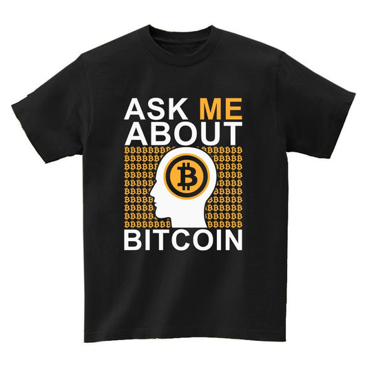 Bitcoin Oversize Shirt T-shirt “Ask Me About Bitcoin"